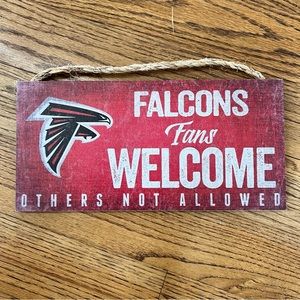 Atlanta Falcons wood sign